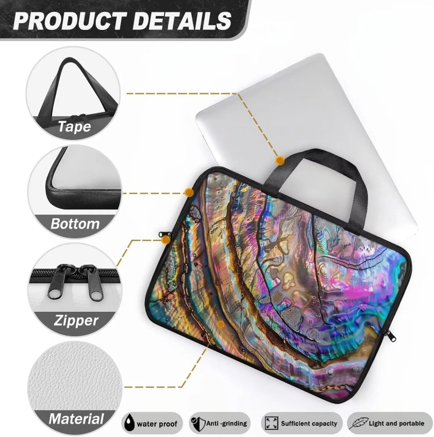 Laptop Carrying Case,Laptop Cover,15" 17" 15.6",Laptop Bag 17.3" Laptop Messenger Bags