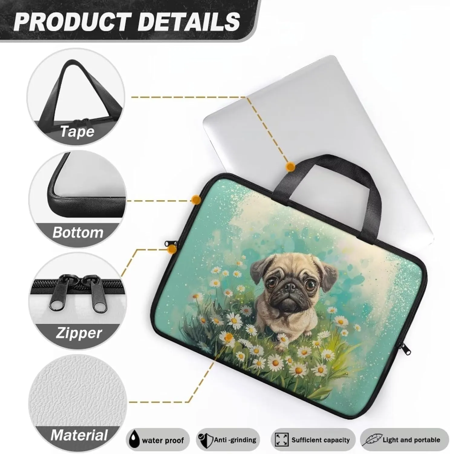 Laptop Carrying Case,Laptop Cover,15" 17" 15.6",Laptop Bag 17.3" Laptop Messenger Bags