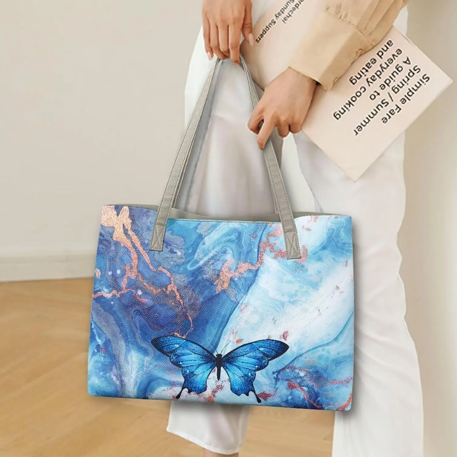 Leather Handbags Oversized Shoulder Bag Ladies Top Handle Purse for Women Designer Shoulder Tote Purse and Handbags