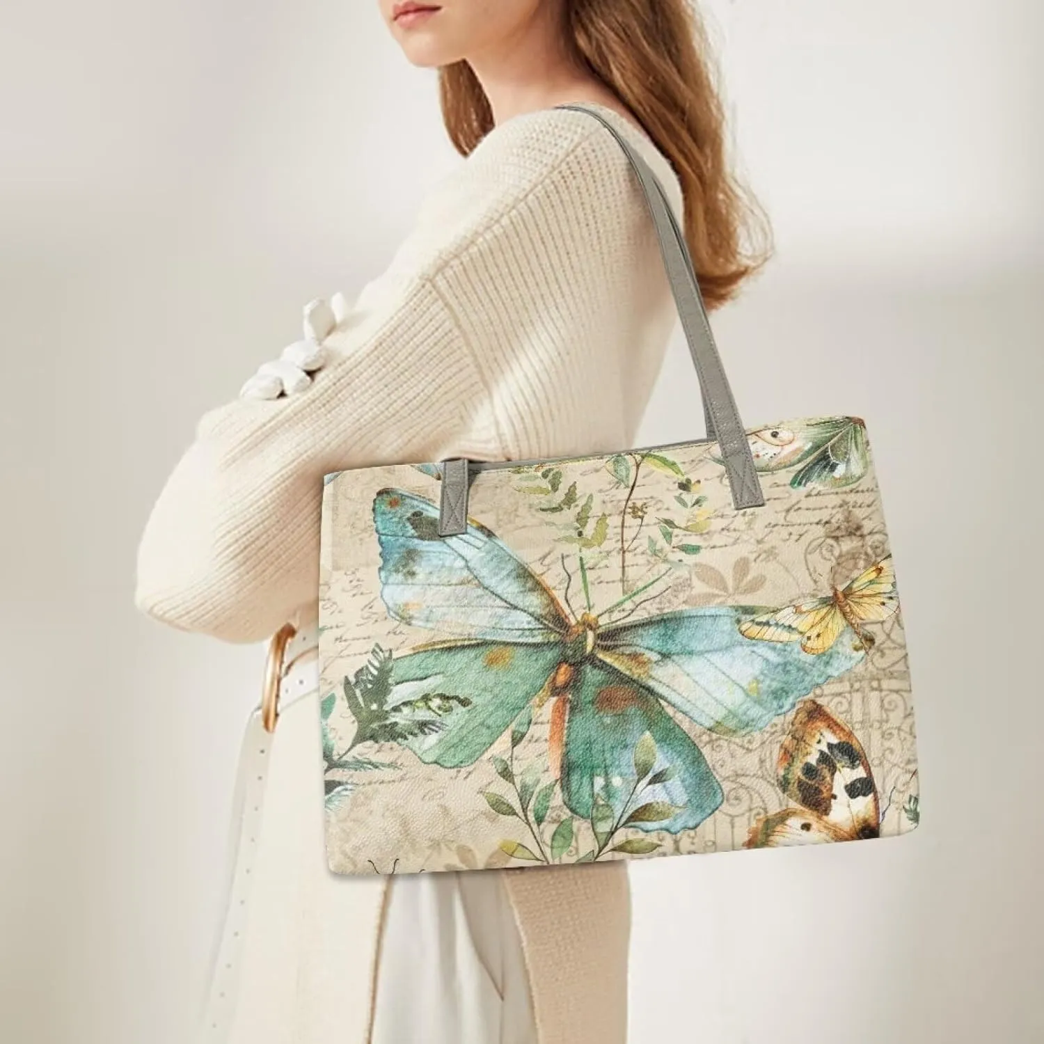 Leather Handbags Oversized Shoulder Bag Ladies Top Handle Purse for Women Designer Shoulder Tote Purse and Handbags