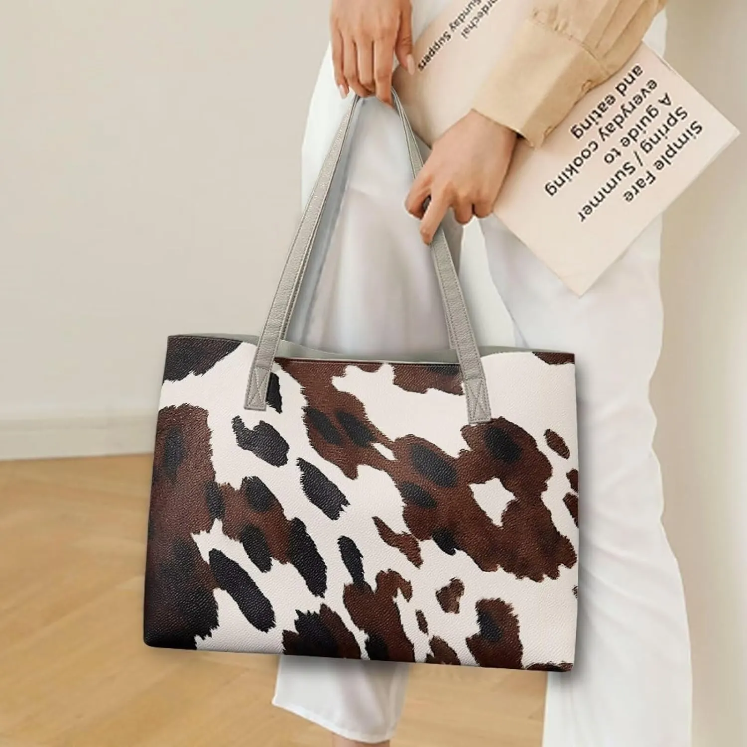 Leather Handbags Oversized Shoulder Bag Ladies Top Handle Purse for Women Designer Shoulder Tote Purse and Handbags