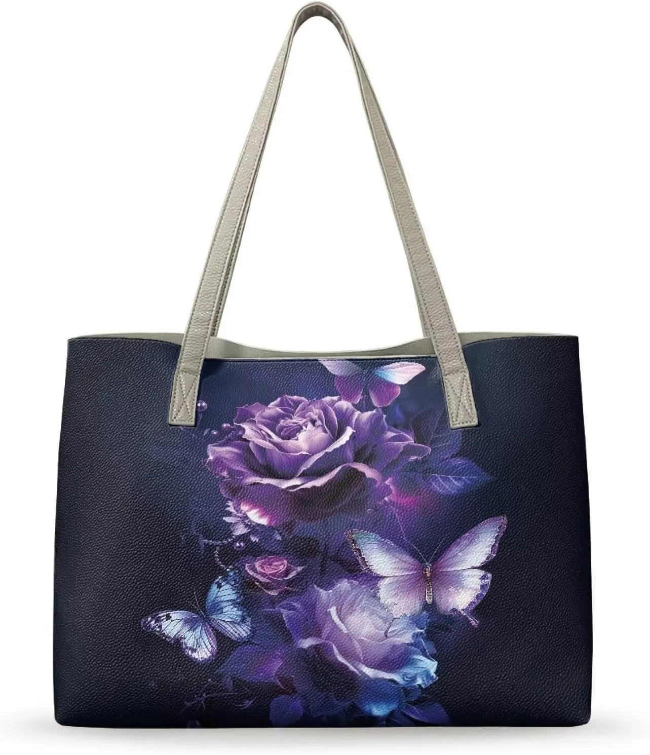 Leather Handbags Oversized Shoulder Bag Ladies Top Handle Purse for Women Designer Shoulder Tote Purse and Handbags