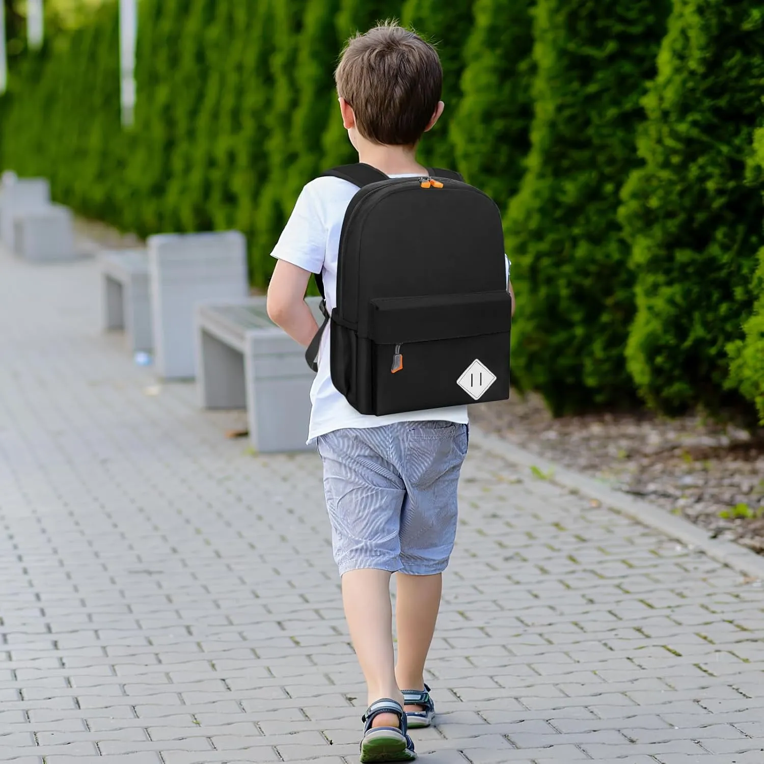 Little Kids Backpack for Girls Boys - Toddler Preschool Backpack School Bag Cute Kindergarten Backpack for Aged 3-8, Black