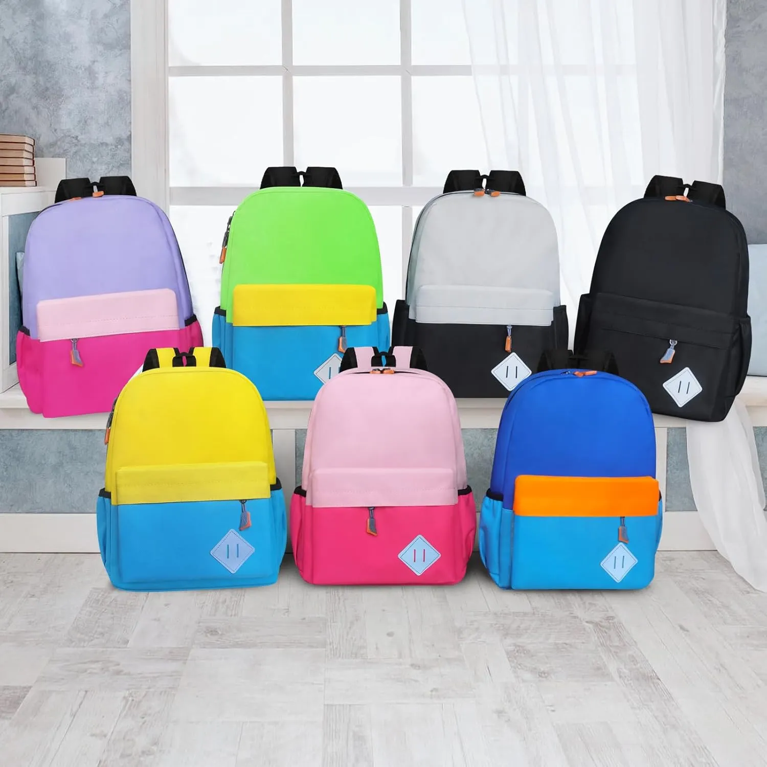 Little Kids Backpack for Girls Boys - Toddler Preschool Backpack School Bag Cute Kindergarten Backpack for Aged 3-8, Grey Black