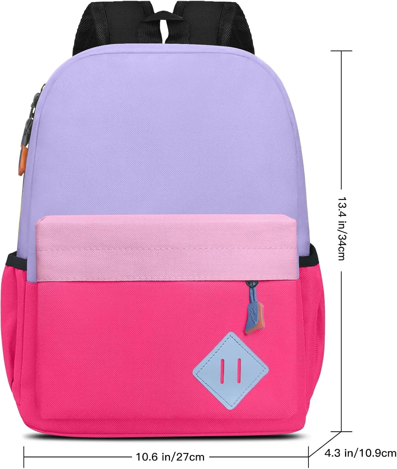 Little Kids Backpack for Girls - Toddler Preschool Backpack School Bag Cute Kindergarten Backpack for Aged 3-8, Purple Rose