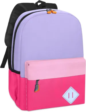 Little Kids Backpack for Girls - Toddler Preschool Backpack School Bag Cute Kindergarten Backpack for Aged 3-8, Purple Rose