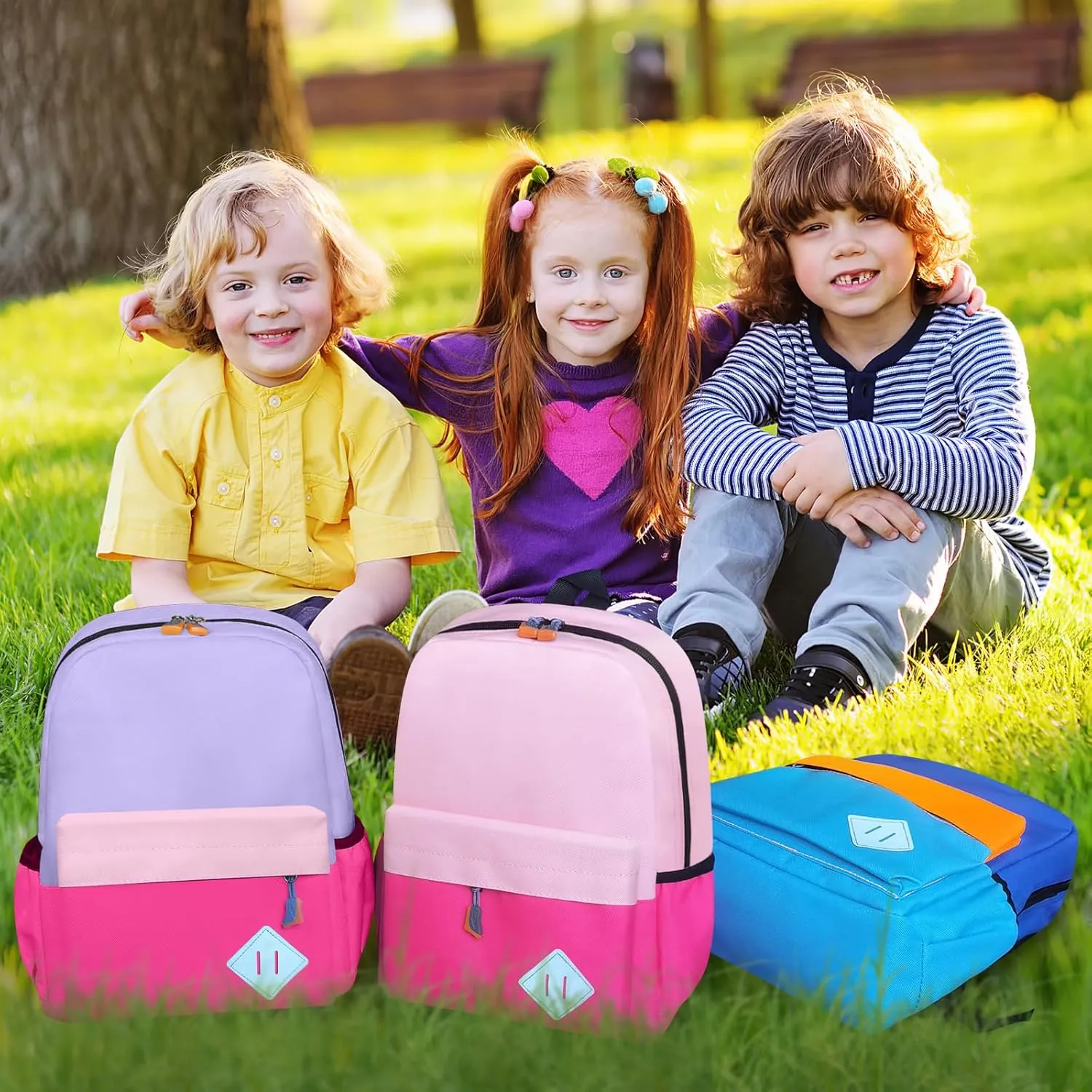 Little Kids Backpack for Girls - Toddler Preschool Backpack School Bag Cute Kindergarten Backpack for Aged 3-8, Purple Rose