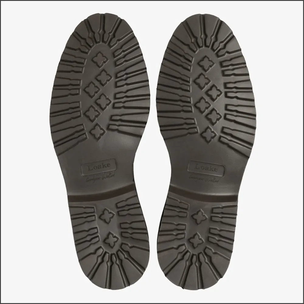 Loake Aquarius Dark Brown Suede Boot@