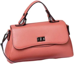 Lock Leather Square Bag Women's Unique Shoulder Bags Tote Bags Top Handle Satchel Handbags (Green) (Color : Red)