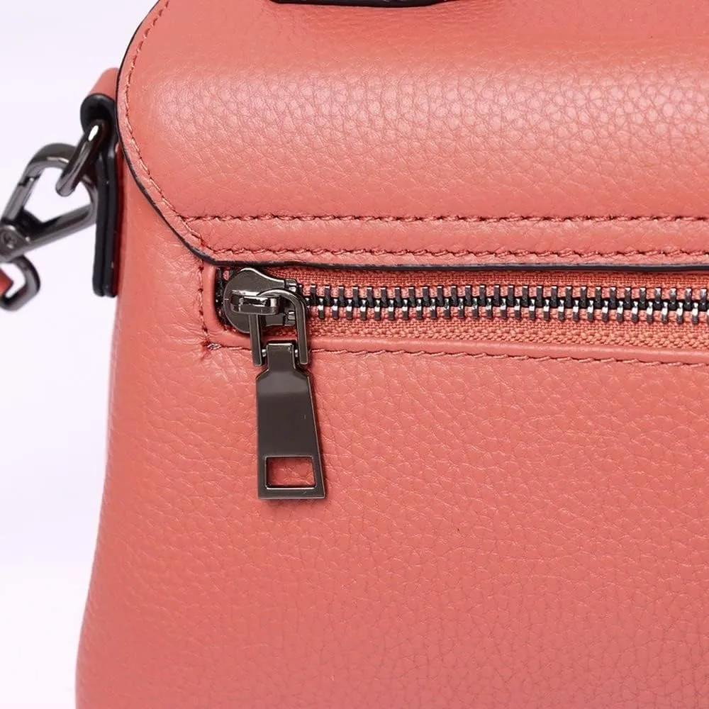 Lock Leather Square Bag Women's Unique Shoulder Bags Tote Bags Top Handle Satchel Handbags (Green) (Color : Red)