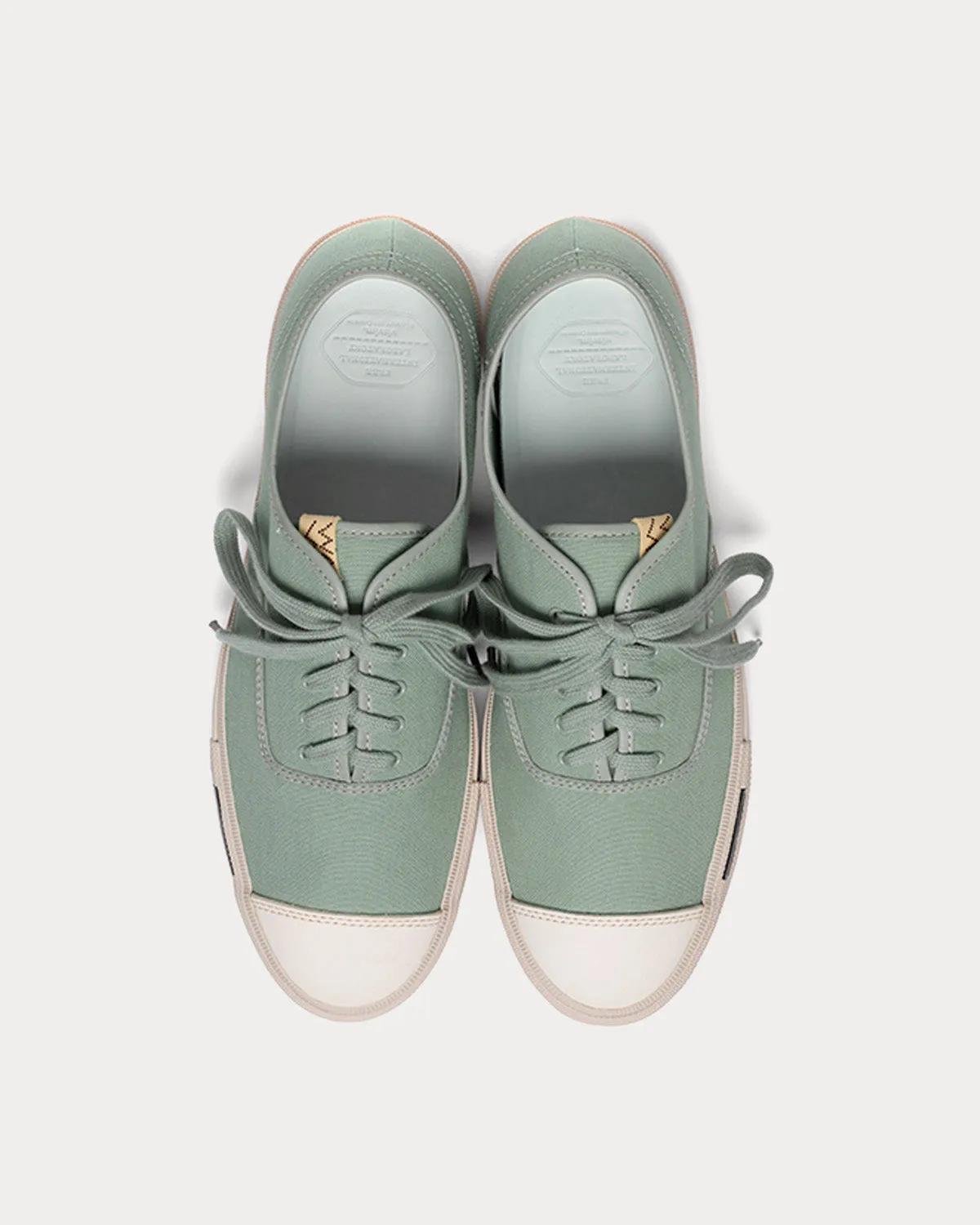 Logan Deck Lo Canvas Light Green Low Top Sneakers
