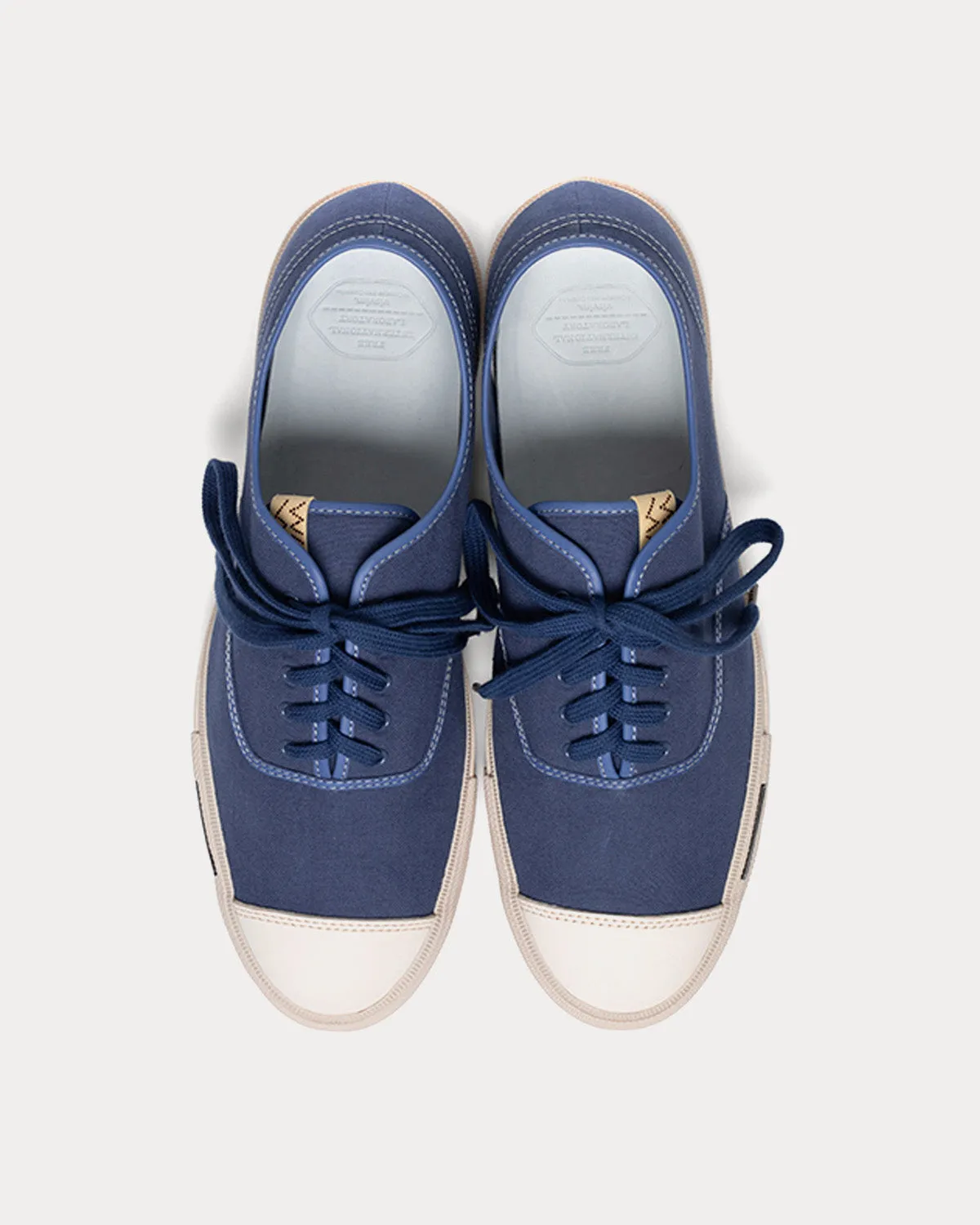 Logan Deck Lo Canvas Navy Low Top Sneakers