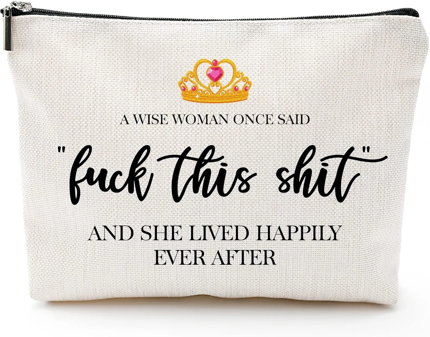 Luck This S-hit - Fun Birthday Gifts for Women - Makeup Travel Case/Bag, Anniversary Present, Commemorative/Retirement Gift