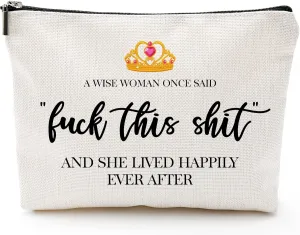 Luck This S-hit - Fun Birthday Gifts for Women - Makeup Travel Case/Bag, Anniversary Present, Commemorative/Retirement Gift