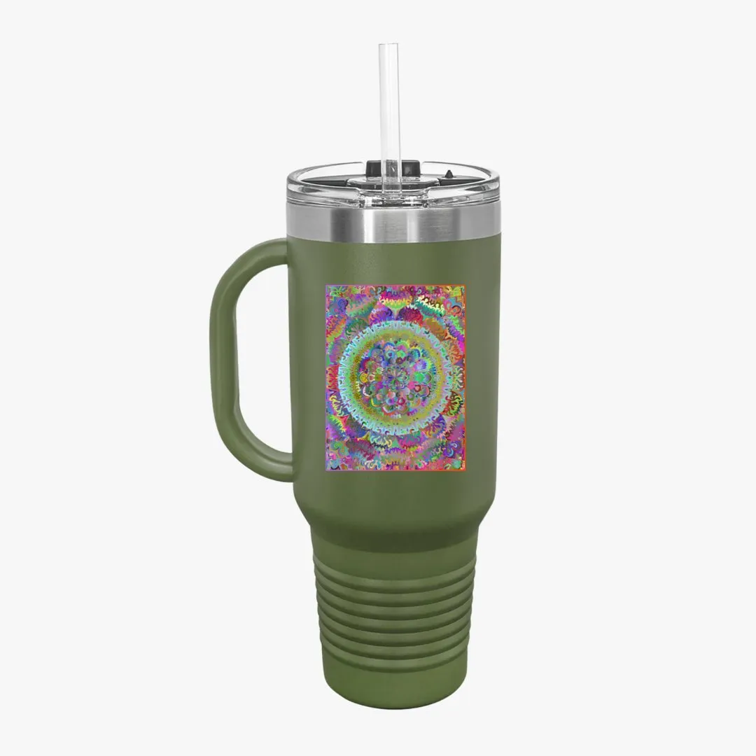 Mandala Art Insulated Travel Mug - The Perfect Stanley Alternative