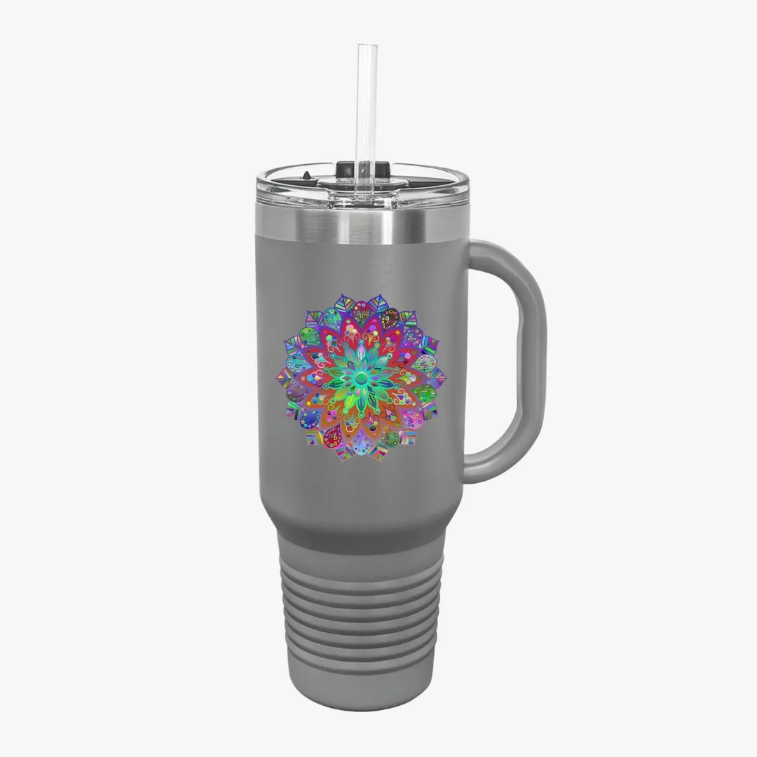 Mandala Art Insulated Travel Mug - The Perfect Stanley Alternative