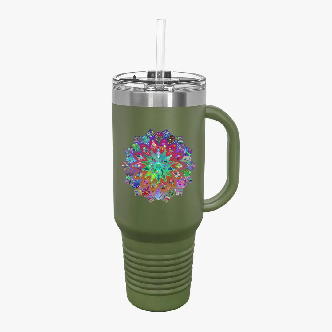 Mandala Art Insulated Travel Mug - The Perfect Stanley Alternative