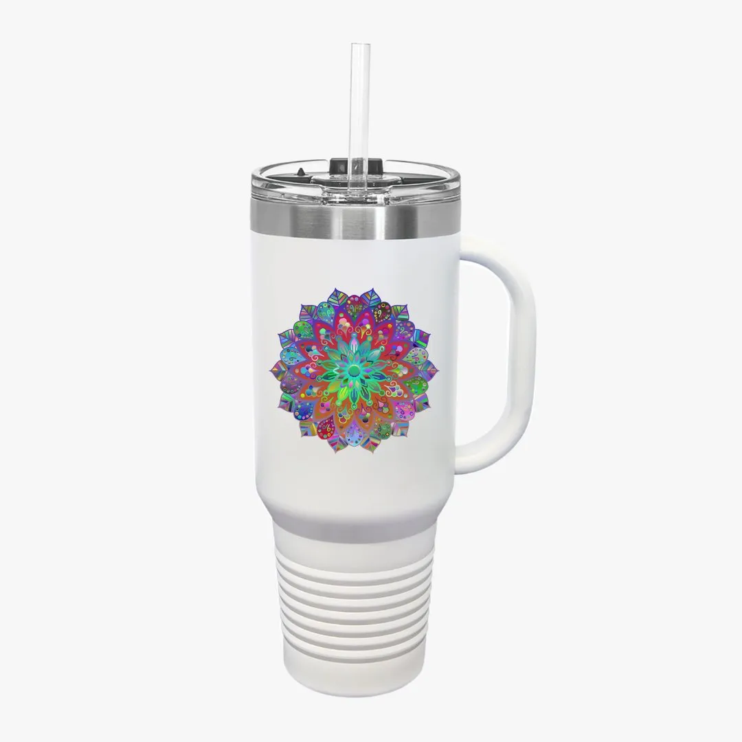 Mandala Art Insulated Travel Mug - The Perfect Stanley Alternative