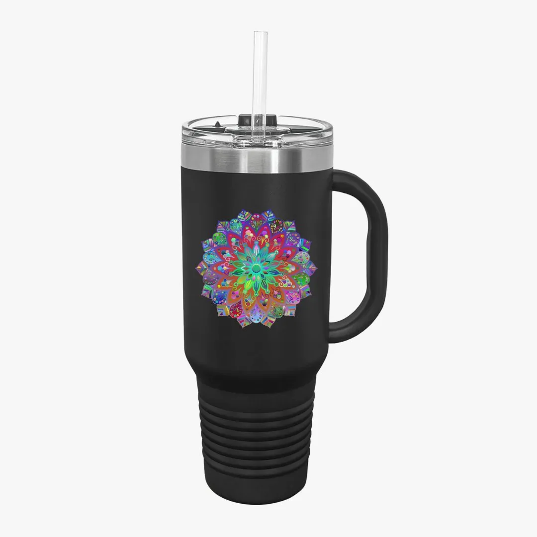 Mandala Art Insulated Travel Mug - The Perfect Stanley Alternative