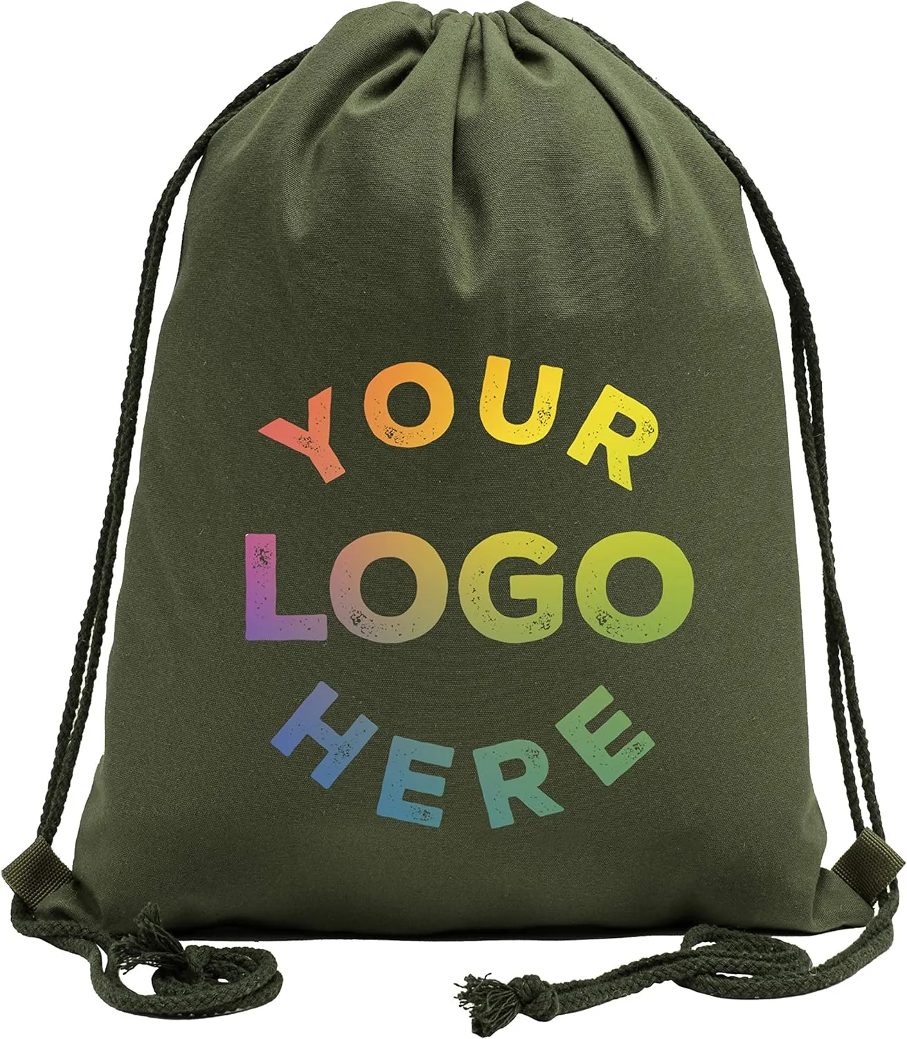 Mato & Hash Cotton Drawstring Backpacks, Add your logo here, Personalized Cinch Bags
