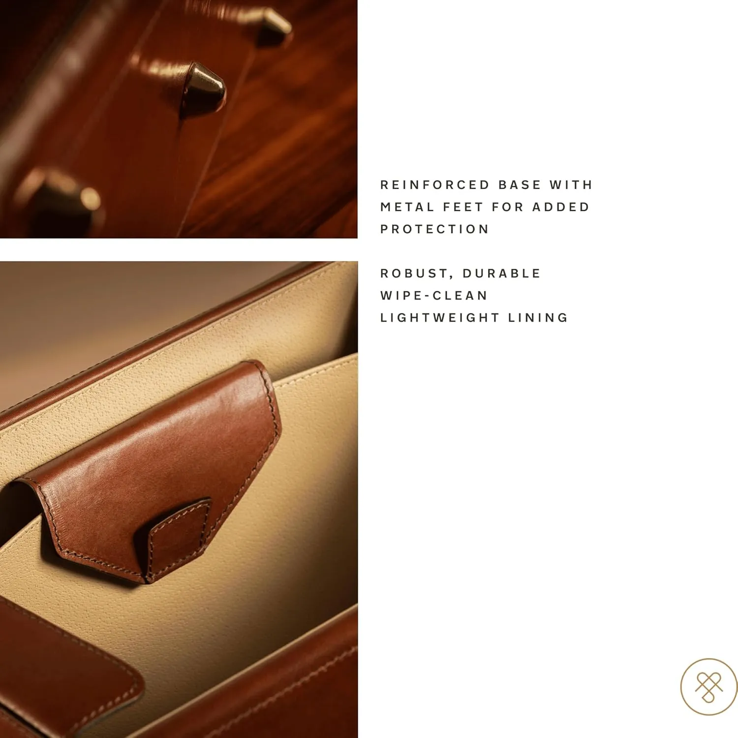 Maxwell Scott - Mens Luxury Leather Pilot Briefcase/Catalog Case with Combination Lock - Handmade - The Varese Chestnut Tan