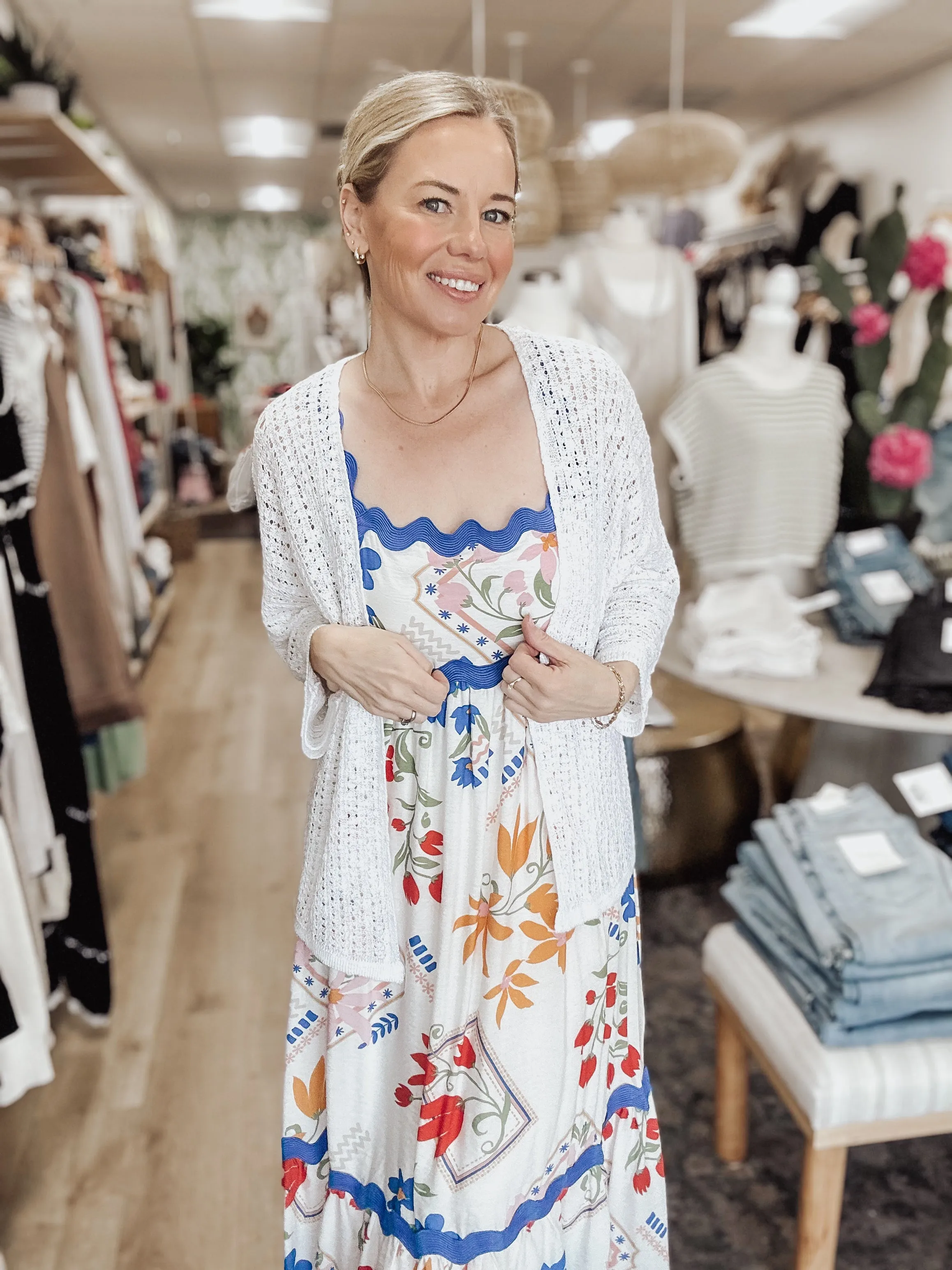 Mediterranean Charm Maxi Dress