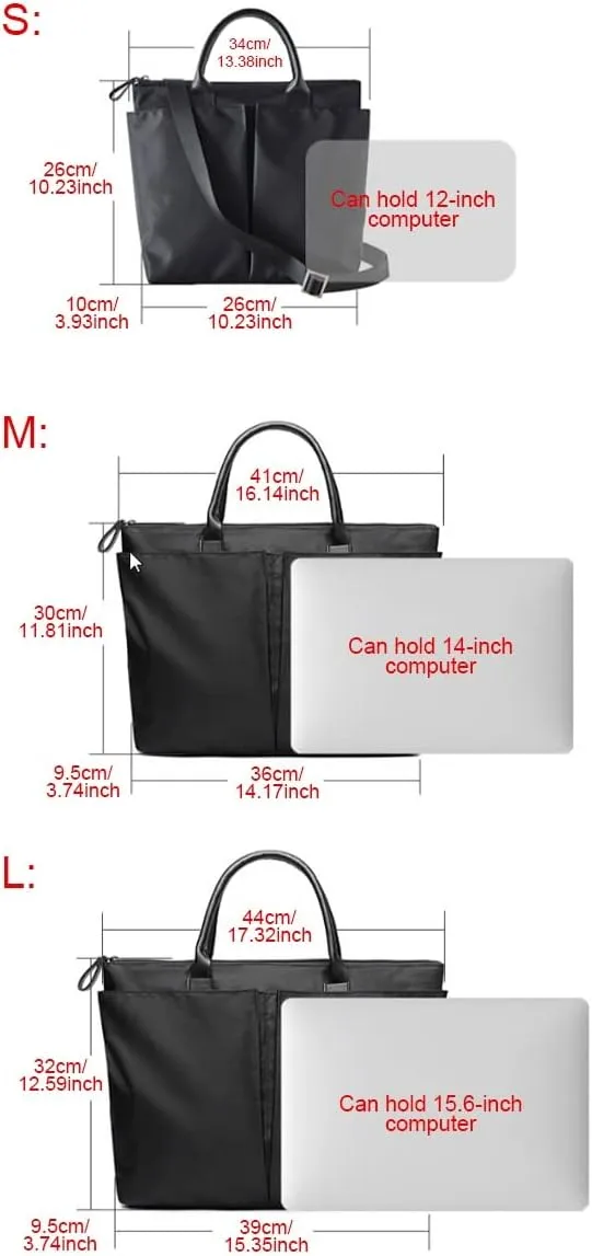 Men Casual Waterproof Oxford Briefcase Convertible 12/14/15.6 Inch Messenger Bags Handbag Business Shoulder Bag