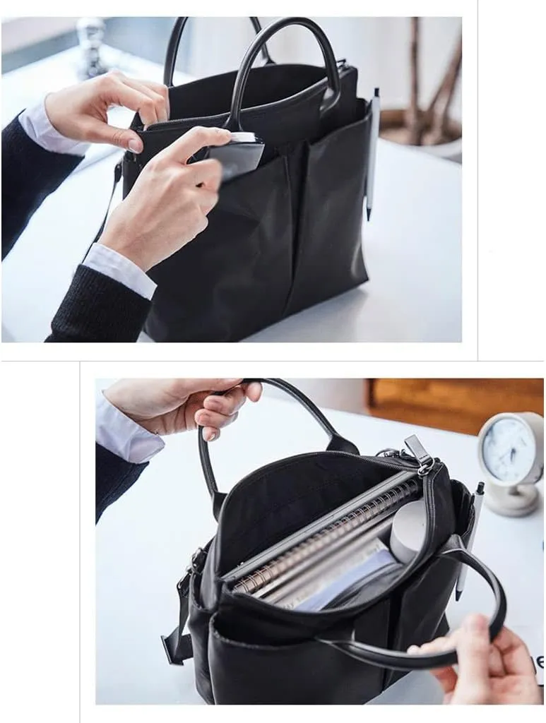 Men Casual Waterproof Oxford Briefcase Convertible 12/14/15.6 Inch Messenger Bags Handbag Business Shoulder Bag