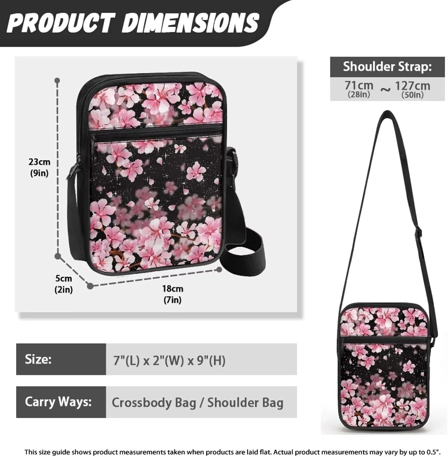 Messenger Bag Satchel Crossbody Bags for Men and Women Unisex Lightweight Small Travel Portable Zipper Office Bag