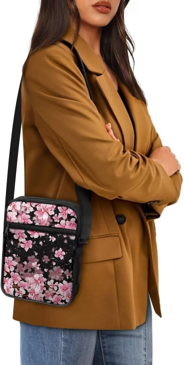 Messenger Bag Satchel Crossbody Bags for Men and Women Unisex Lightweight Small Travel Portable Zipper Office Bag