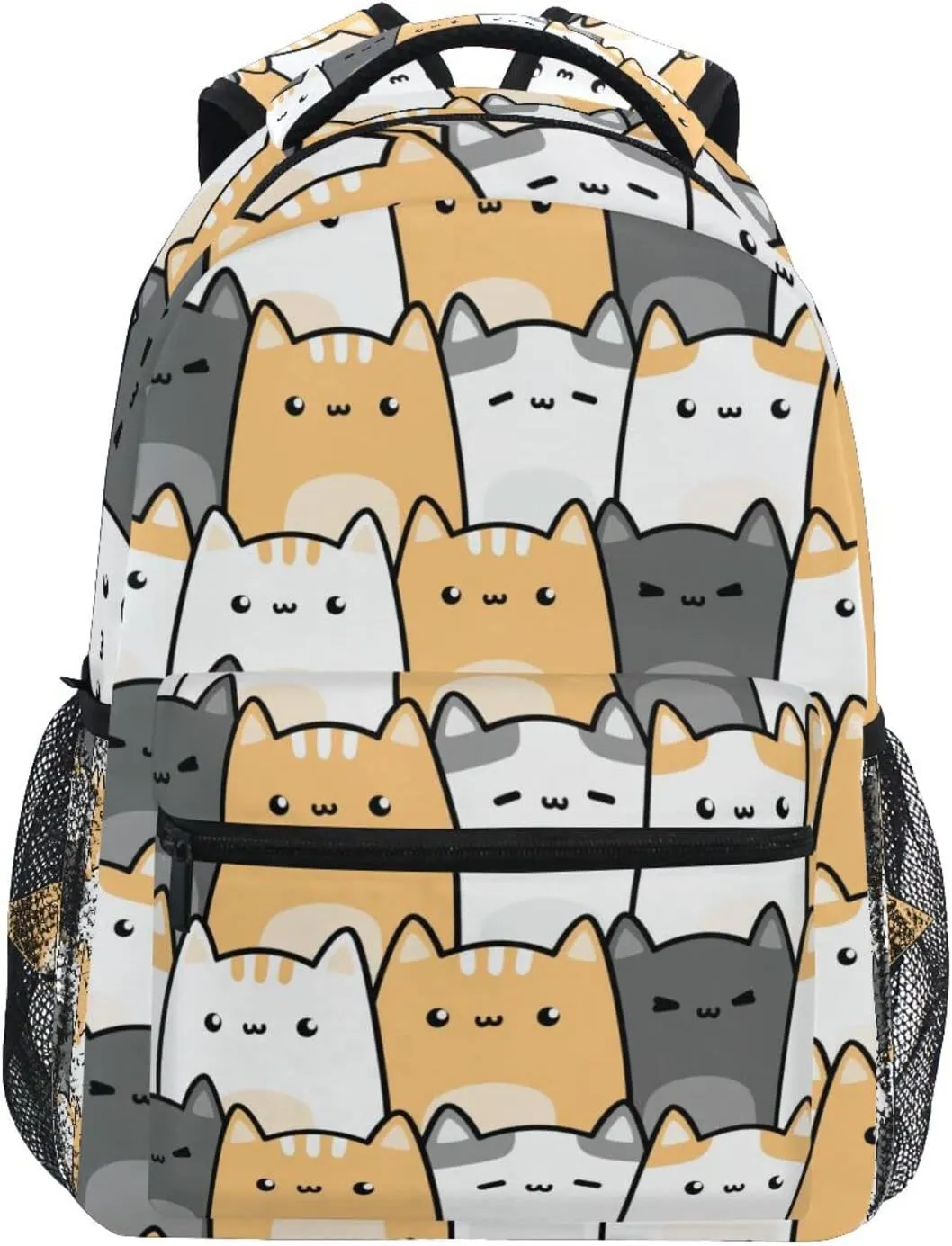 Miaoquhe Cute Cats Backpack for Girls Teenage, Cartoon Animal Backpacks Waterproof Durable School Backpack Personalized Laptop for Hiking Traveling Camping
