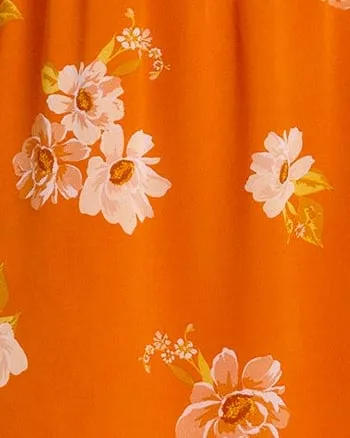 Milana Flutter Sleeve Dress | M730 ORANGE