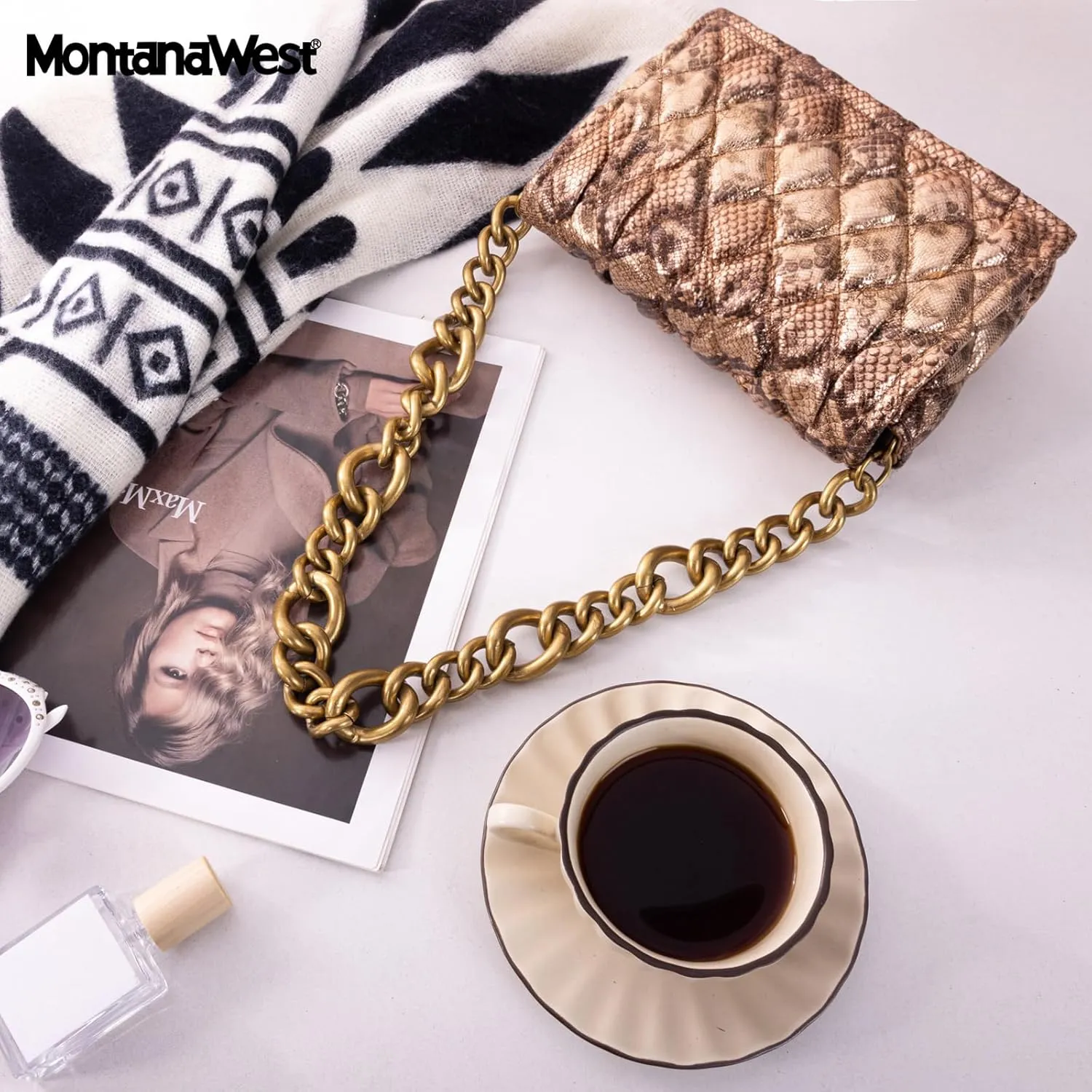 Montana West Quilted Handbags for Women Crossbody Bags Trendy Small Purses and Top Handle Handbags