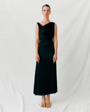 NATALIA | Vestido midi asimétrico