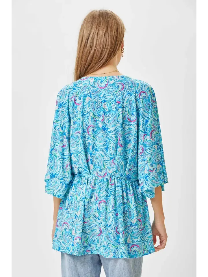 Paisley Blues Top