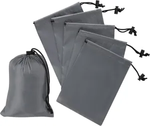 PALTERWEAR Drawstring Bag with Toggle - Nylon Cinch and Ditty Pouch (Gray, 5 x 7 Inch)