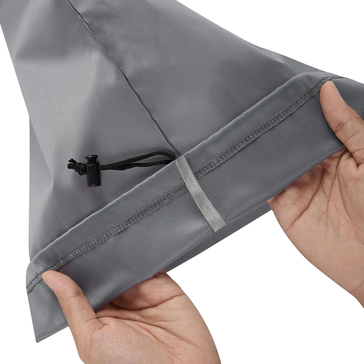 PALTERWEAR Drawstring Bag with Toggle - Nylon Cinch and Ditty Pouch (Gray, 5 x 7 Inch)
