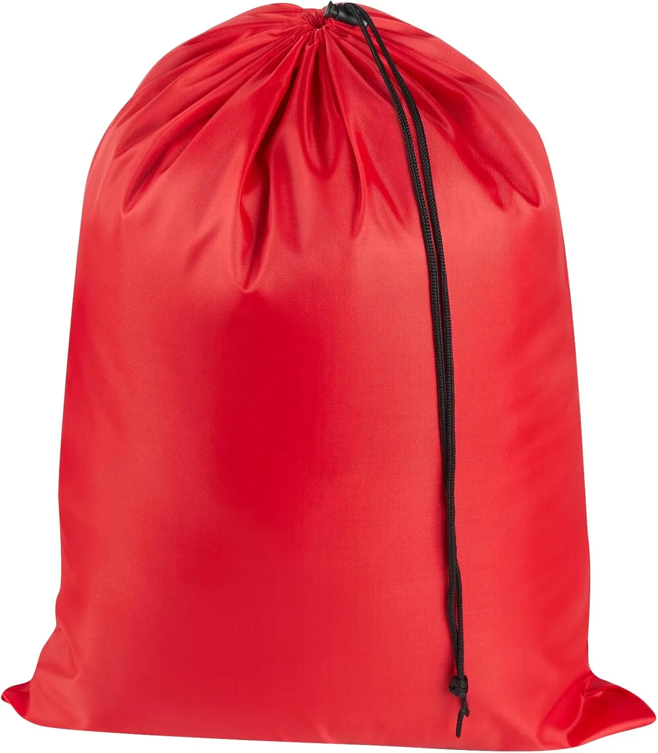 PALTERWEAR Drawstring Bag with Toggle - Nylon Cinch and Ditty Pouch (Red, 12 x 16 Inch)