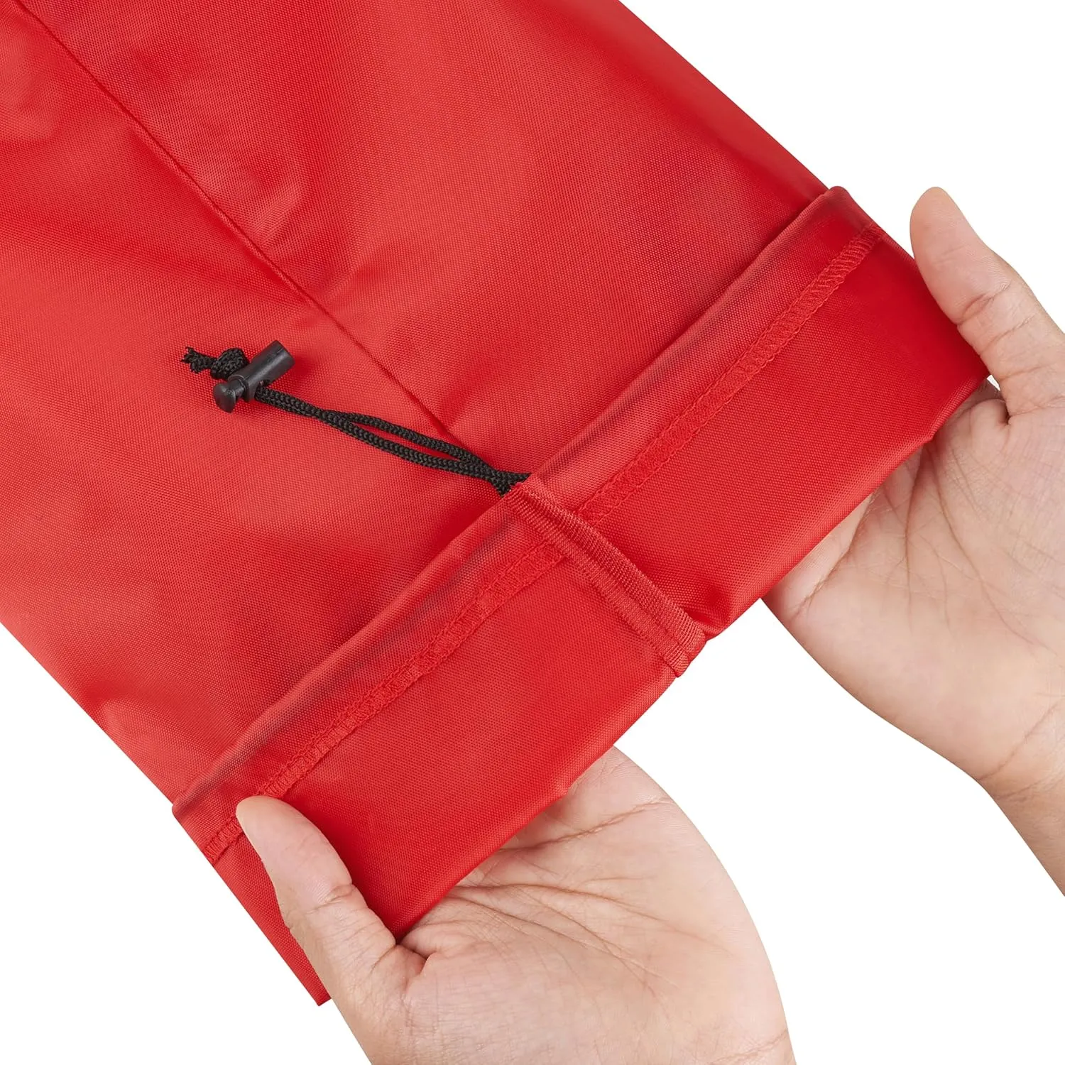 PALTERWEAR Drawstring Bag with Toggle - Nylon Cinch and Ditty Pouch (Red, 12 x 16 Inch)