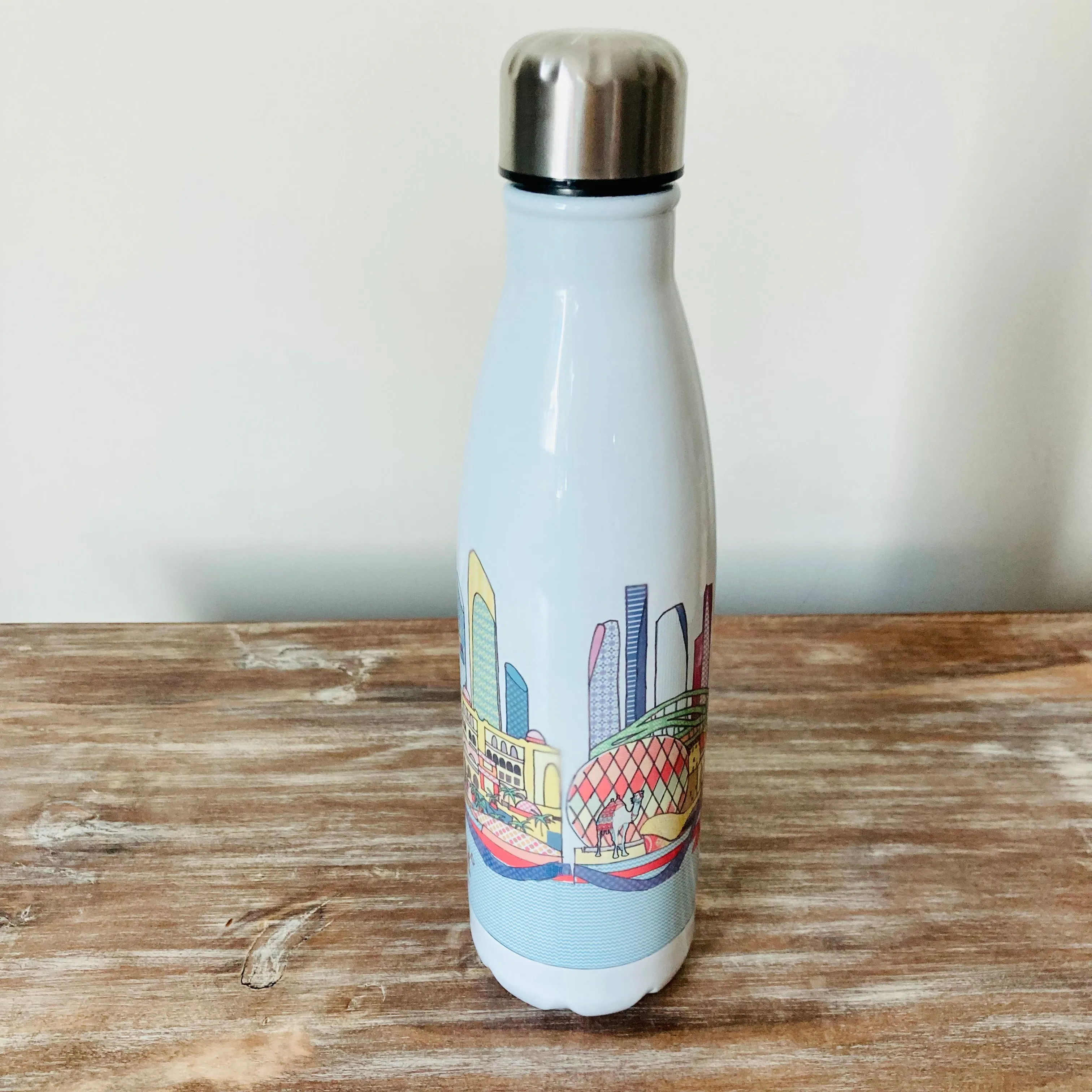 Patchwork Abu Dhabi Skyline Drinks Bottle