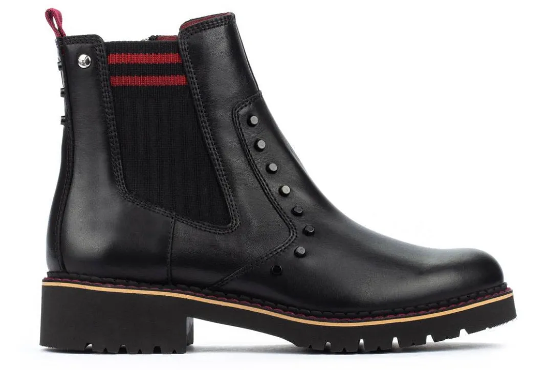 Pikolinos Black Wov-8622 Ankle Boots Zip Made In Spain