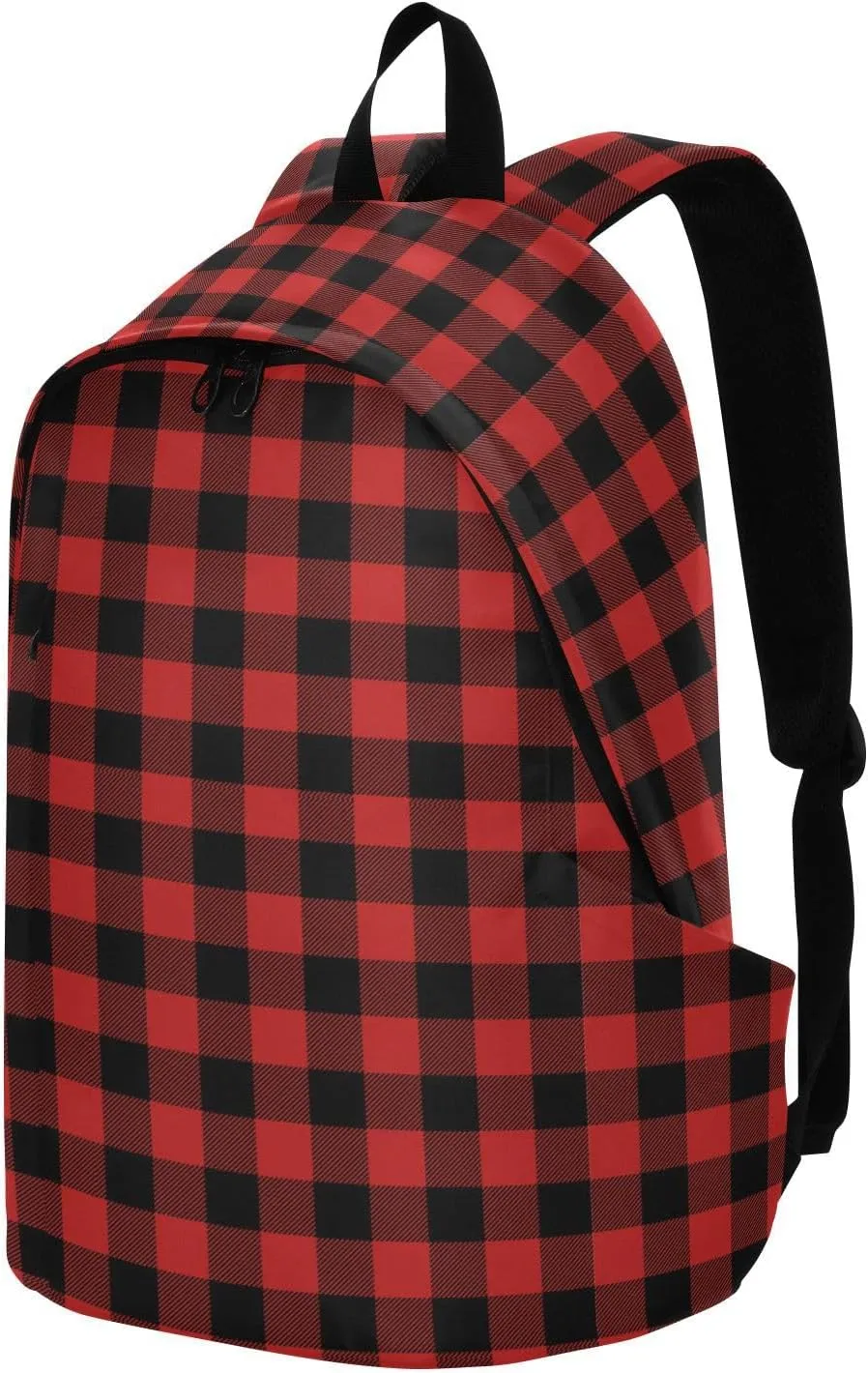 Plaid Dark Red Travel Laptop Backpack for Women Flight Approved Backpacks Durable Computer Backpack Nurse Bag for Travel Work Men Airplanes Business Nurse
