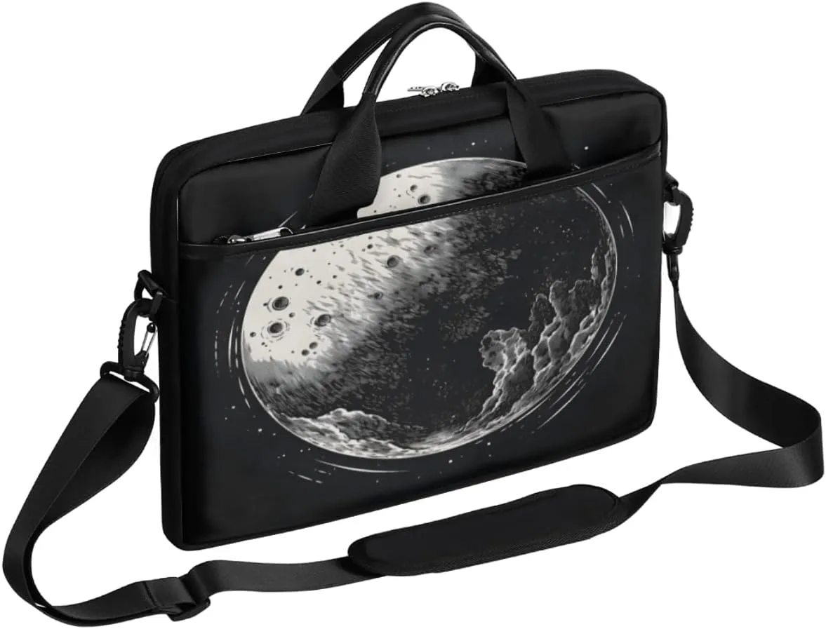 Planet Fun Pattern Laptop Shoulder Bag for Tablet Computer Notebook Sleeve Messenger Carrying Case Briefcase Tote