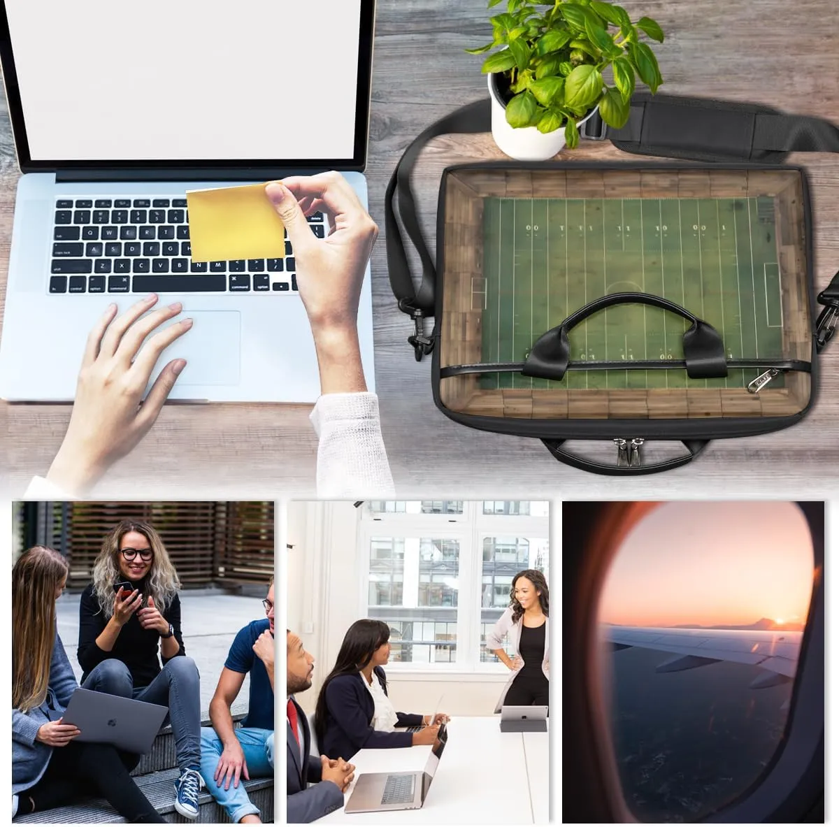 Planet Fun Pattern Laptop Shoulder Bag for Tablet Computer Notebook Sleeve Messenger Carrying Case Briefcase Tote