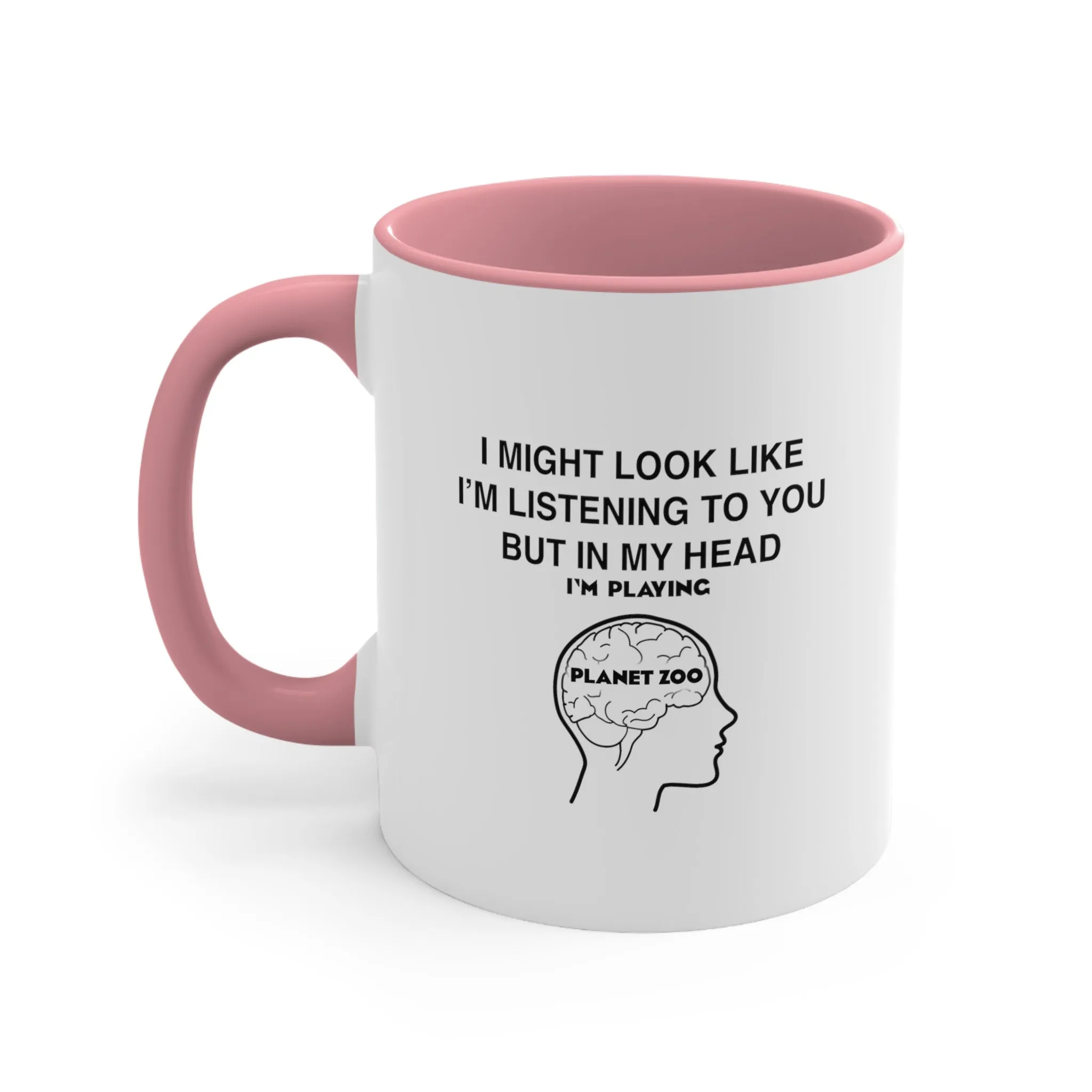 Planet Zoo Funny Coffee Mug, 11oz I Might Look Like I'm Listening To You Cups Mugs Cup Gamer Gift For Him Her Game Cup Cups Mugs Birthday Christmas Valentine's Anniversary Gifts