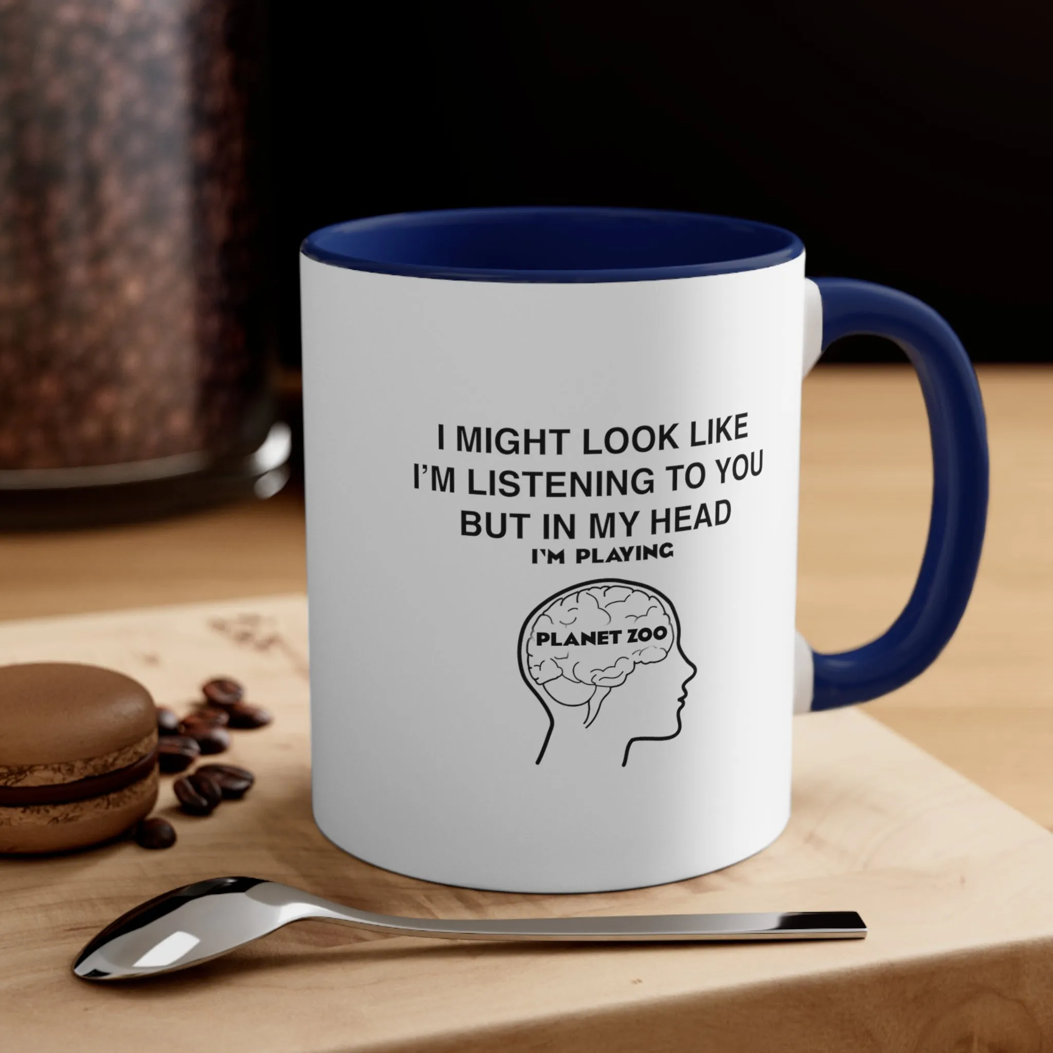 Planet Zoo Funny Coffee Mug, 11oz I Might Look Like I'm Listening To You Cups Mugs Cup Gamer Gift For Him Her Game Cup Cups Mugs Birthday Christmas Valentine's Anniversary Gifts