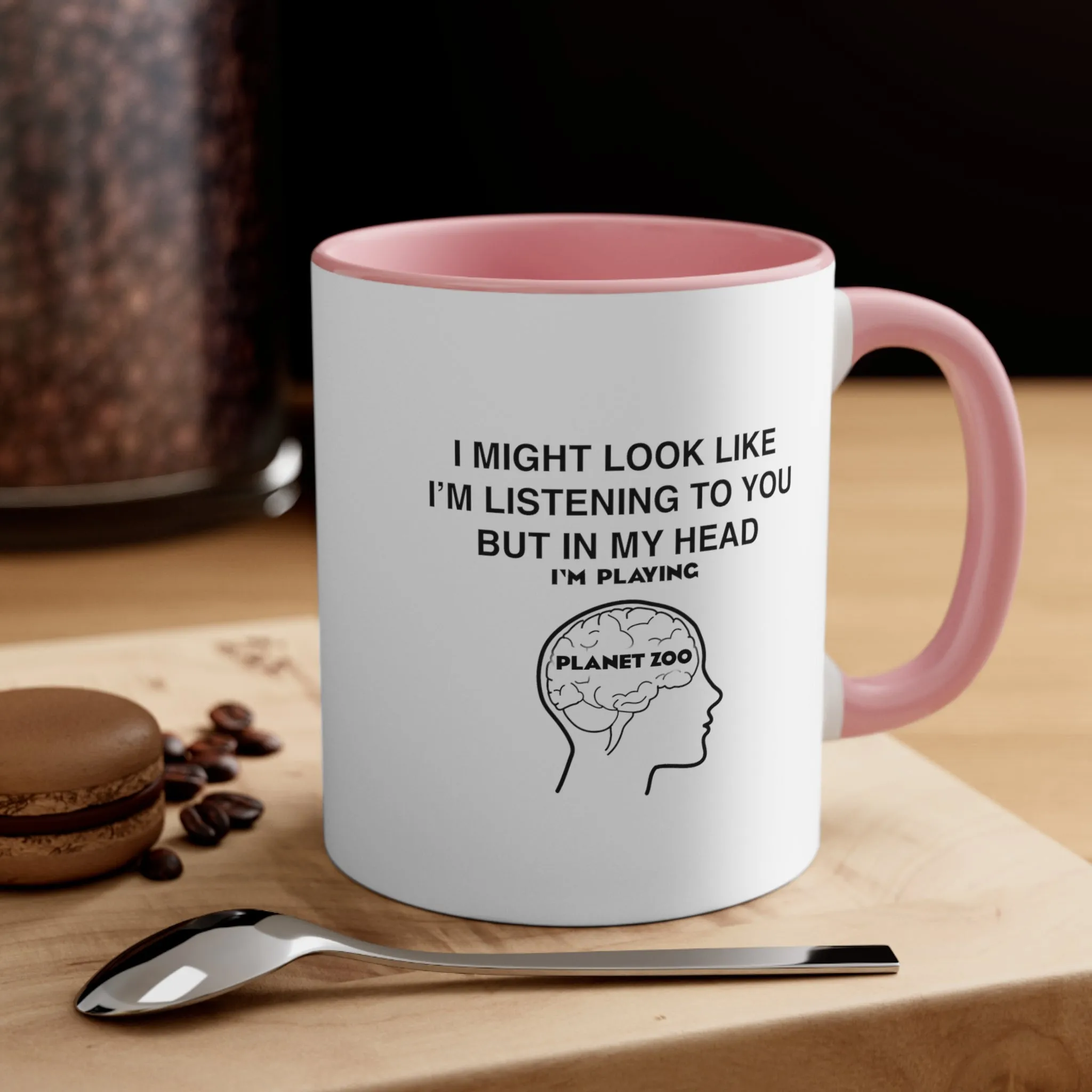 Planet Zoo Funny Coffee Mug, 11oz I Might Look Like I'm Listening To You Cups Mugs Cup Gamer Gift For Him Her Game Cup Cups Mugs Birthday Christmas Valentine's Anniversary Gifts