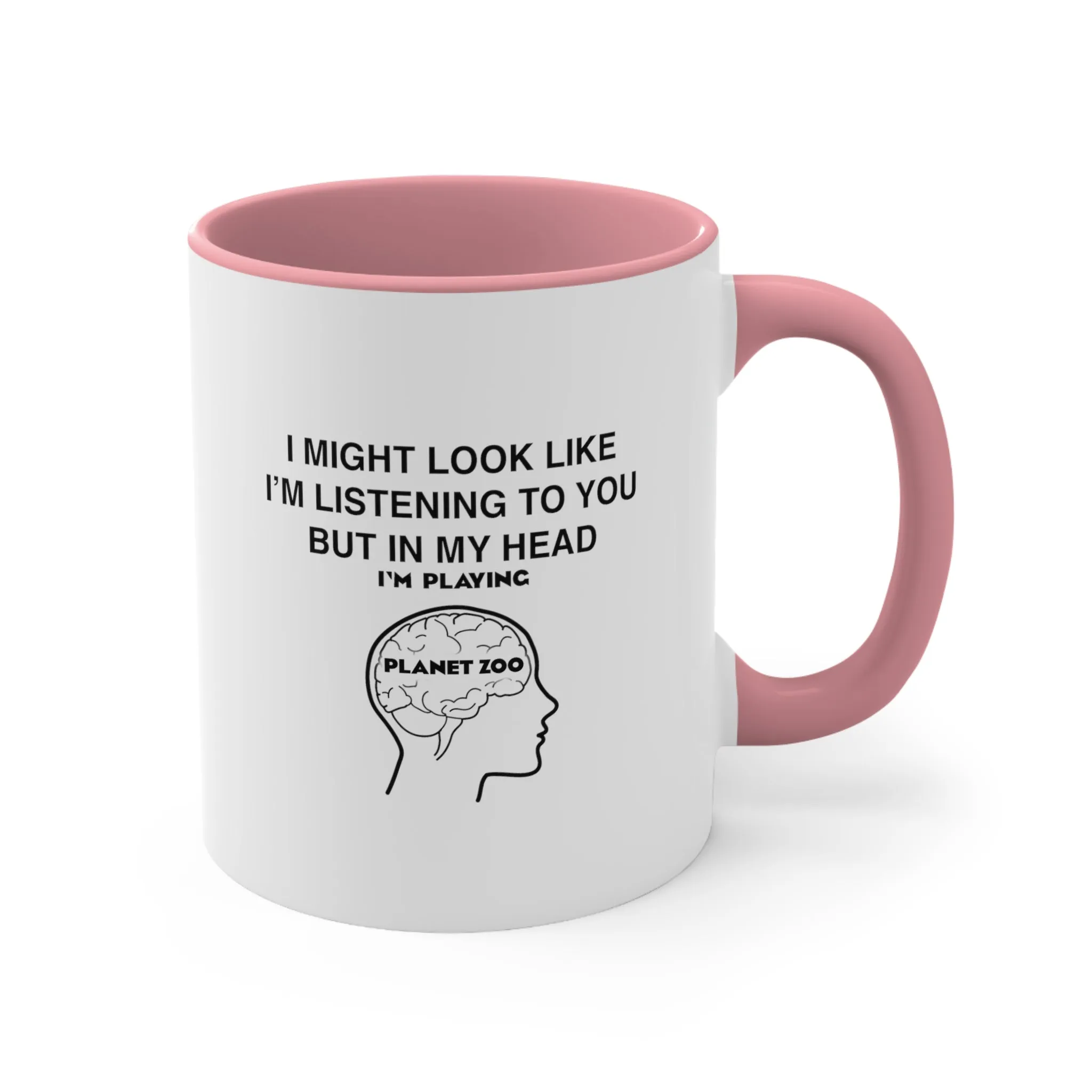Planet Zoo Funny Coffee Mug, 11oz I Might Look Like I'm Listening To You Cups Mugs Cup Gamer Gift For Him Her Game Cup Cups Mugs Birthday Christmas Valentine's Anniversary Gifts