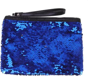 POPETPOP Sequin Travel Cosmetic Bag - Fashion Glitter Makeup Bag, Reversible Glitter Makeup Organizer Purse for Women Purse Party Favors