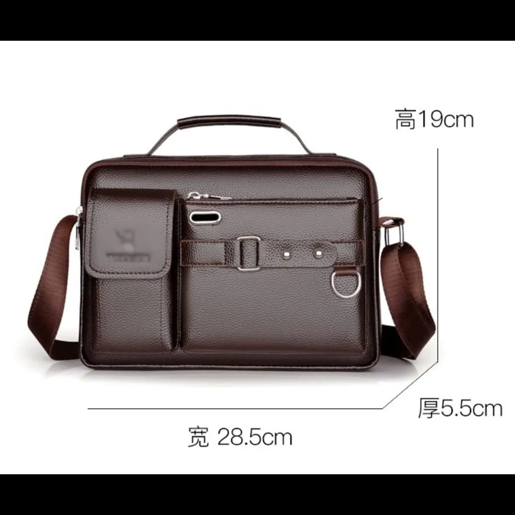 PU Leather Business Handbags Men Messenger Bags Fashion Man Bag